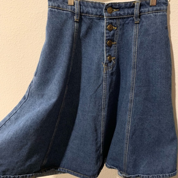 Moon River - Denim Skirt A Line - Medium - Picture 4 of 4